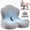 Light gray, variant on AMTPM Seat Cushion with Memory Foam Lumbar Support Pillow for Sciatica & Tailbone Pressure Relief Coccyx Pad for Office Chair, Car,Wheelchair,Home,Office
