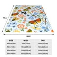 thumbnail image 3 of Vsdgher Insects and Flowers Ultra-Soft Micro flannel Blanket Throw Blankets for Couch Sofa, Bed (4 sizes)-80"x60", 3 of 7