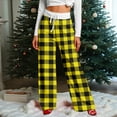 thumbnail image 4 of Niaviben Plaid Pants for Women Baggy Sweatpants Christmas Sweatpants Loose Pants Christmas Lounge Pants Womens Sweat Pants Gym Pants Women Green XL, 4 of 9