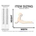 thumbnail image 2 of Unfinished Wood Yoga Cobra Pose Shape 20" / 1/8", 2 of 3