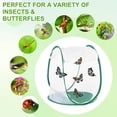 thumbnail image 7 of Uxcell Butterfly Habitat Cage Terrarium, Outdoor Collapsible Mesh 1014 [White With Green, 13 x 13 x 15 Inch], 7 of 7