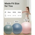 thumbnail image 4 of YOTTOY Anti-Burst Exercise Ball with Pump — Extra Thick Stability Ball for Pregnancy, Physical Therapy & Office Chair, 4 of 9