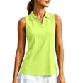 thumbnail image 2 of Plus Size Tank Tops for Women Women's Sleeveless Golf Tank Tops Collared V Neck Comfortable Breathable Casual Athletic Tennis Shirts Daily Wear Green L, 2 of 9