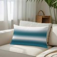 thumbnail image 6 of Ombre Dark Teal Throw Pillow Cover 20 x 26 Inch Decorative Pillow Cover Modern Abstract Art Gradient Lumbar Pillowcase Seasonal Rectangle Cushion Case for Couch Sofa Bed Living Room, 6 of 9