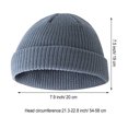 thumbnail image 3 of Qarigey Gorro de lana de tendencia, buena elasticidad, gorras clásicas de pescador sin borde, tocados crimpables a prueba de viento para montañismo, Sombreros Gris claro Qarigey AP009365-06B, 3 of 6