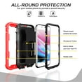 thumbnail image 2 of Dteck Case for iPhone SE 2022 4.7-inch,Shockproof Rugged Rubber Armor 3-Layer Protection iPhone 7/iPhone 8 Case Hybrid Hard PC Back With Ring Holder Kickstand iPhone SE 2020 Cover,Red+Black, 2 of 6