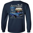 thumbnail image 2 of Fair Game American Muscle 1967 Mustang Ford Long Sleeve Shirt-Navy-2x, 2 of 5