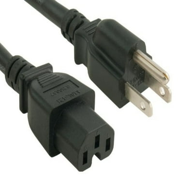 SANOXY Cables and Adapters; 15ft NEMA 5-15P to C15 Universal AC Power Cord 16AWG SJT 13A/125V, Heavy-Duty  (NEMA 5-15P to IEC320 C15)