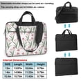 thumbnail image 6 of YFYANG 15.6 inch Universal Laptop Bag Oxford Cloth Laptop Sleeve, Multi-functional Vintage Tulip Pattern Notebook Computer Messenger Bag Handbag, 6 of 8