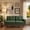 Green Polyester, variant on LLappuil 65" Loveseat Sofa, Love Seat Small Sofa Couch for Living Room, Bedroom, Compact Space, Polyester Brown
