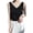 Black A, variant on Timegard Summer Tank Tops for Women V Neck Back Ruched Solid Color Casual Sleeveless Tee Tops Trendy