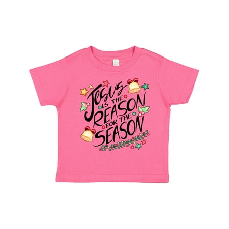 

Inktastic Jesus is the Reason for the Season Christmas Bells and Stars Gift Toddler Boy or Toddler Girl T-Shirt