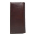 thumbnail image 4 of Western Genuine Leather Tooled Laser Cut Basketweave Men's Long Bifold Wallet in 8 colors, 4 of 4
