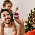 thumbnail image 5 of Flocked Ornaments for Christmas Tree - Maroon Red Burgundy Velvet Ball Ornament for Xmas Holiday Decoration - Shatterproof Christmas Ornaments for Indoor Decor, 3.15 inches Pack of 12pcs, 5 of 7