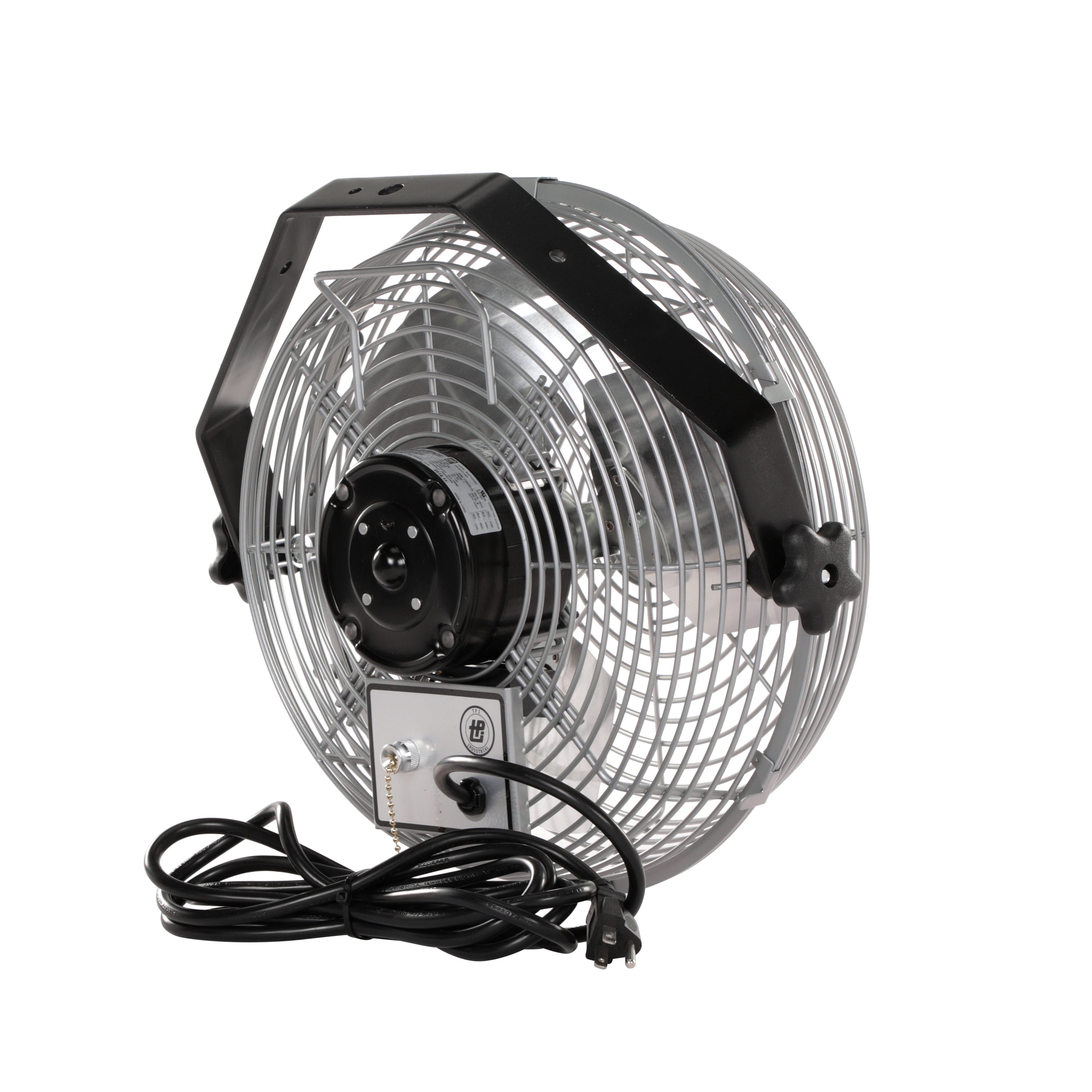 TPI Workstation Fans, Wall-Mount, 12" Blade Diameter, 1/12 Hp