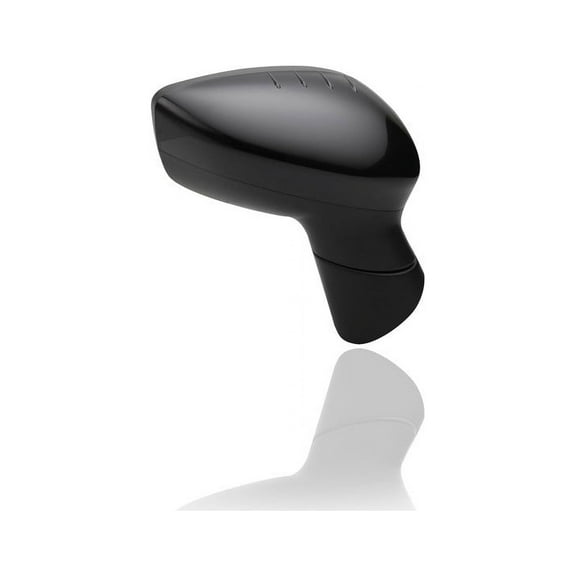 Door Mirror - Compatible/Replacement for '11-13 Ford Fiesta Sedan/Hatchback - Powered, Heated, With Spotter Glass, Without Signal, Unpainted - Right Hand - Passenger - BE8Z17682B