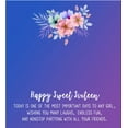 thumbnail image 6 of Anavia Happy Sweet Sixteen Necklace, 16th Birthday Card Gift, Daughter Birthday Present, Sweet 17 necklace for Girl-[Gold Cube, Blue-Purple Gift Card], 6 of 15