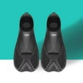 thumbnail image 4 of Tnobhg 1 Pair Plastic Diving Fins Swimming Training Fins Professional Snorkeling Flippers Short Blade Flippers Leg Strength Building Swimming Flippers for Unisex Adults, 4 of 7