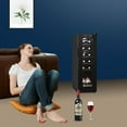 thumbnail image 6 of GoDecor Countertop Wine Cooler - Freestanding Compact Mini Wine Fridge 12 Bottle w/Digital Control, 6 of 14