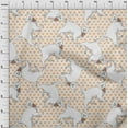 thumbnail image 4 of oneOone Rayon Off White Fabric Kawai Sewing Craft Projects Fabric Prints By Yard 56 Inch Wide, 4 of 5