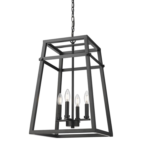 Millennium Lighting 19204-MB Tellsa 4 Light 15" Wide Pendant - Black