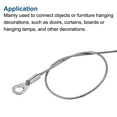 thumbnail image 6 of Uxcell 2mmx30cm 8 Pack Stainless Steel Lanyard Cable Security Wire Rope with 8 Pack Key Ring 8 Pack Keychain, 6 of 7
