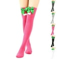 thumbnail image 5 of LckLvx Women Christmas Over The Knee Stockings Tube Thigh High Tights with Bow Comfy Casual Knee High Socks, 5 of 5