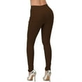 thumbnail image 5 of USOCUTE Jeggings for Women Denim Womens Stretch Skinny with Pockets Cotton Blend Jeans Coffee XL, 5 of 5