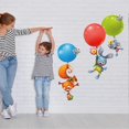 thumbnail image 4 of Pegatinas de pared con diseño de ardilla, conejo y globo, para niños, bebés, hogar, habitación infantil, bricolaje, arte decorativo adhesivo., 4 of 5