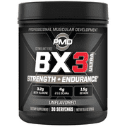 PMD Sports BX3 ULTRA Muscle-Building Powder  Beta-Alanine, BCAAs, Betaine Anhydrous  Boost Endurance and Stamina, Increase Strength, Pumps, Build Lean Mass, Enhance Recovery Unflavored30 Servings