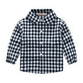 thumbnail image 3 of Esaierr 1-6 Years Boys Girls Plaid Shirt Tops for Baby Kids,Long Sleeve Cotton Shirt,Spring Fall Toddler Button Shirt, 3 of 9