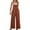 Red, variant on hoksml Trousers for Women, Woman Spring Summerl Solid Color Fashion CasualPocket Sling Sleeveless Cotton And Linen Jumpsuit on Clearance