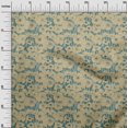 thumbnail image 3 of oneOone Cotton Silk Light Brown Fabric Abstract Floral Sewing Fabric By The Yard Printed Diy Clothing Sewing Supplies 42 Inch Wide, 3 of 4