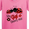 thumbnail image 4 of Inktastic My Gigi Loves Me with Cute Ladybugs Youth T-Shirt, 4 of 5