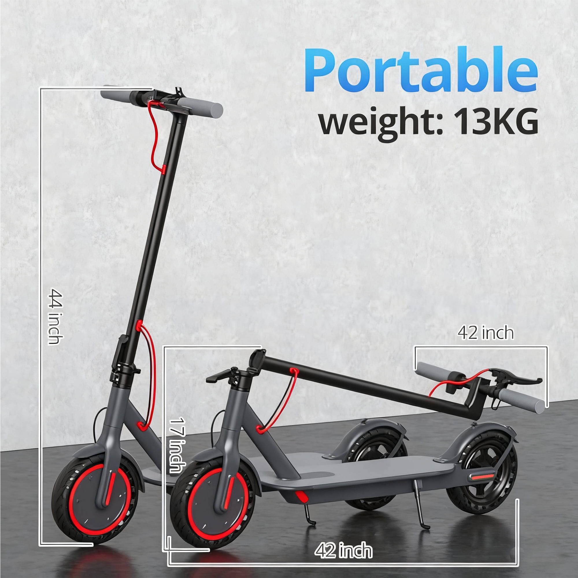 JOYHIS J078 Electric Scooter for Men and Women 8 5 Solid Tire 19mph Power by 350W Motor Max 21 mile Range Folding Commuting E Scooter