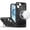 Black, variant on For iPhone 15 Case Magnetic Circle Metal Stand Shockproof + 2 Tempered Glass