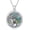 Celtic Claddagh, variant on Celtic Cross Necklace 925 Sterling Silver Triquetra Trinity Knot Cross Pendant Necklace with Clover Irish Good Luck Jewelry Gift for Women Men