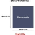 thumbnail image 3 of Christmas Shower Curtain Kids Bathroom Halloween Decor with 12 Curtain Hooks for Bathroom, Waterproof 71 x 71 inch (SC-23), 3 of 5