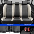 thumbnail image 4 of Fit for Dodge Challenger 2008-2025 Car Seat Covers,Full Set Faux Leather Seat Covers,Stretch Fit,Non-Slip,Scratch Resistant,Airbag Compatible,Gray,2 Row 5 Seats, 4 of 11