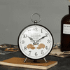 SAYTAY Bedroom Alarm Clock, Metal Alarm Clock , Student Home Decoration Desktop Clock
