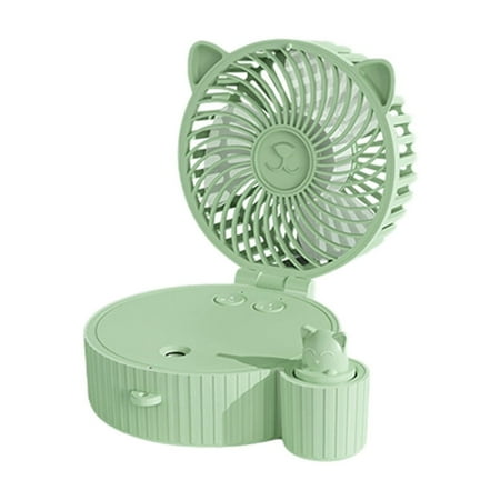 

Portable Misting Fan USB Rechargeable Personal Mister Fan with 3 Speeds 3000mAh Battery Operated Fan with Mist LED Lights 90° Foldable Cooling Fan for Travel Camping outdoor