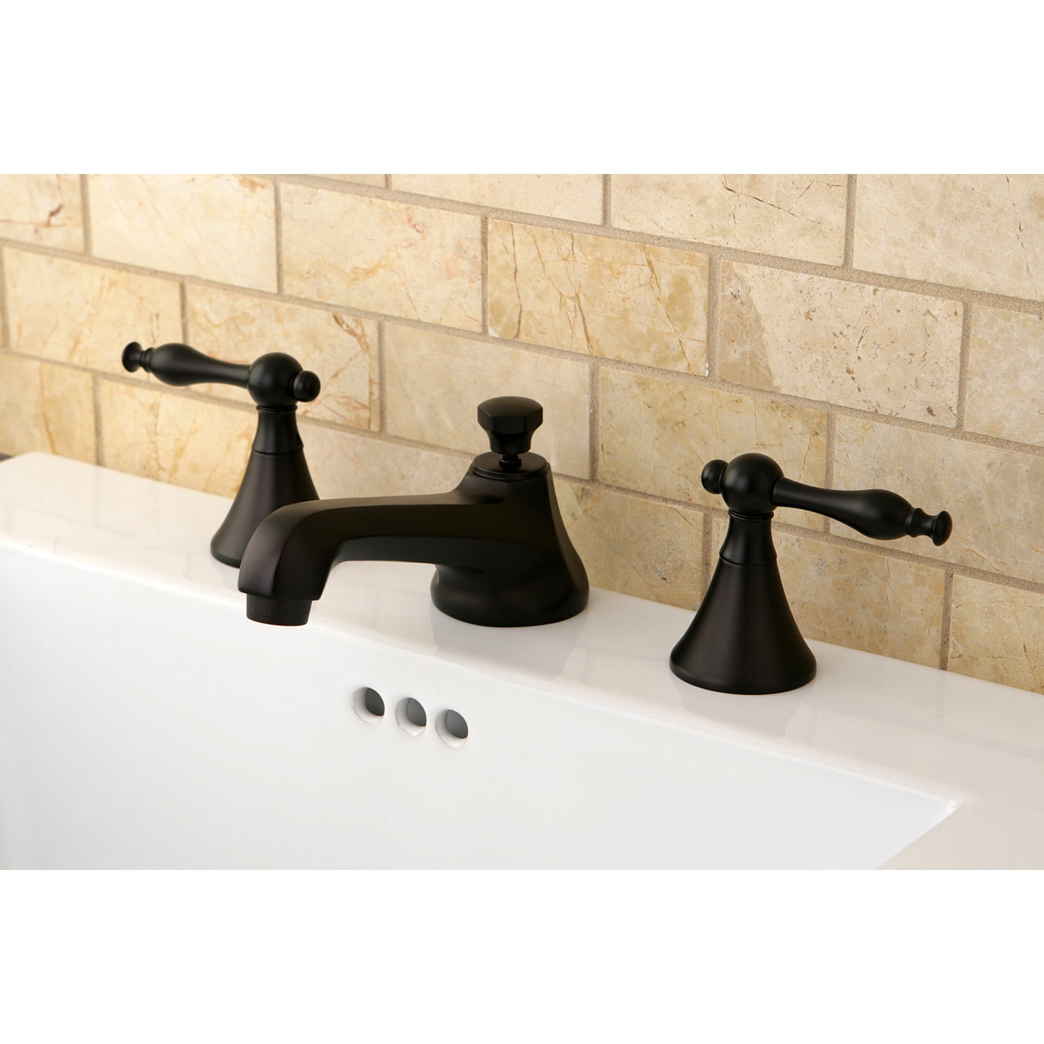 Kingston Brass KS4475NL 8 in. Widespread Bathroom Faucet, Oil Rubbed Bronze