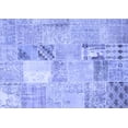 thumbnail image 1 of Ahgly Company Machine Washable Indoor Rectangle Patchwork Blue Transitional Area Rugs, 2' x 3', 1 of 4