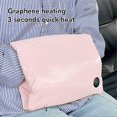 thumbnail image 4 of Graphene Heated Handwarmers Bag USB Charging 3 Levels Temperature Washable Dual Sided Heating Hand Warmer Pouch for Winter Pink, 4 of 5