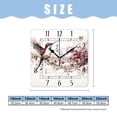 thumbnail image 2 of 16 Inch Wall Clock Battery Operated Square Clock Decorative for Office, Kitchen, Outdoor, Living Room，Birds Butterfy Flowers Image, 2 of 4