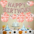 thumbnail image 3 of 30pcs 80th Birthday Party Balloons Eighty Birthday Latex Confetti Balloons with 2 Ribbons, 12Inch Rose Gold, 3 of 7