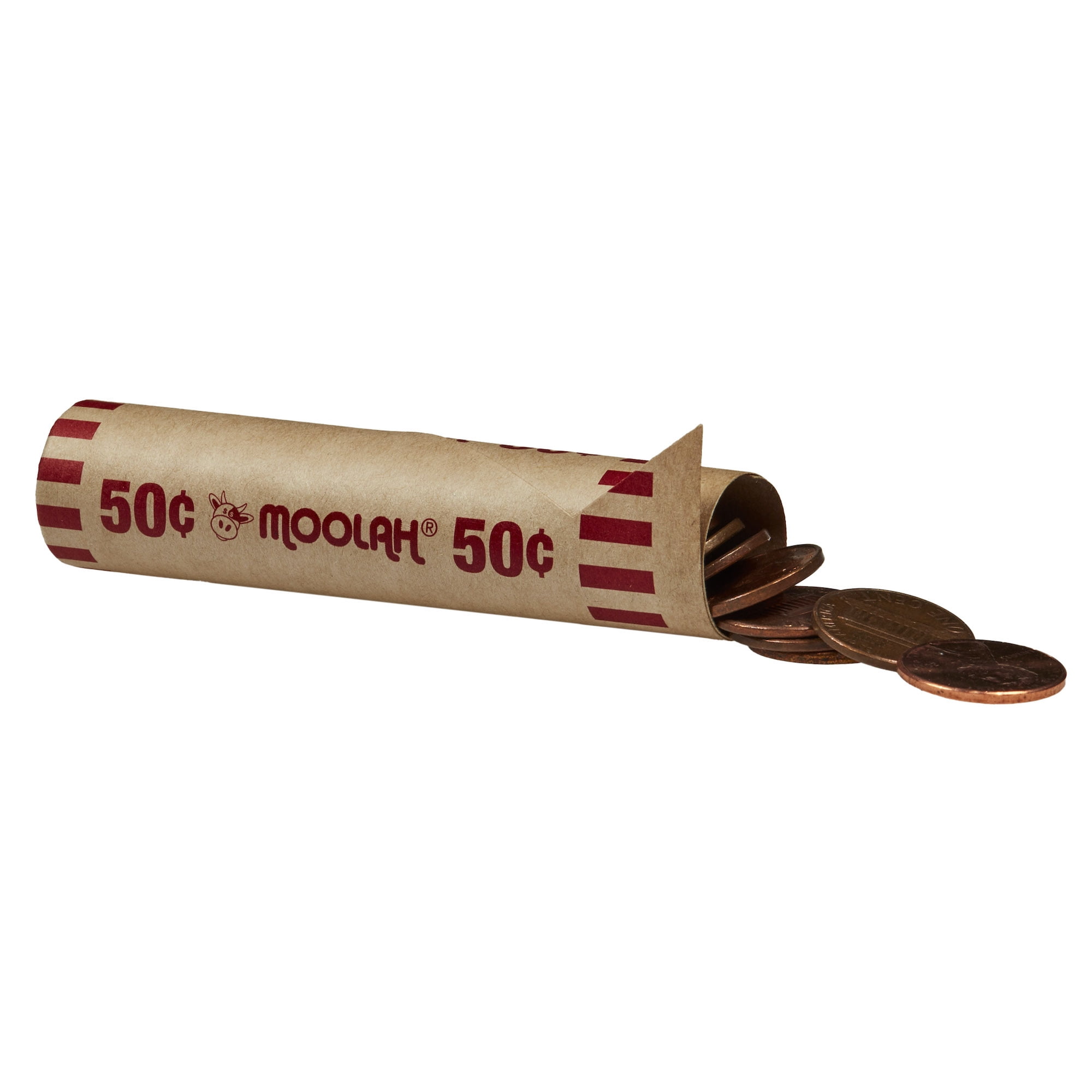 MOOLAH Preformed Penny Coin Wrappers, 500 Count