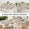 thumbnail image 7 of Halloween Pumpkin Ghost Bat Pattern Round Fitted Tablecloth with Elastic Edge,Dining Table Cover Waterproof,Outdoor Round Tablecloth for Camping,Dining,Indoor and Outdoor, 7 of 7