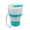 Blue, variant on WellDeco 11.84 fl oz Collapsible Coffee Cup, Foldable Spill Resistant BPA-Free Silicone Travel Cup Mug for Office Hiking Outdoor Trips