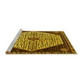 thumbnail image 2 of Ahgly Company Machine Washable Indoor Round Persian Yellow Traditional Area Rugs, 4' Round, 2 of 4